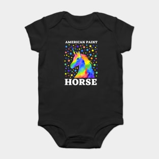 American Paint Horse Baby Bodysuit